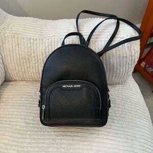 *NEVER USED* Michael Kors Black Leather Backpack Jaycee XS Convertible Crossbody